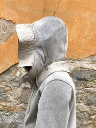 Ten C Ultra Suede Parka Grey Elephant