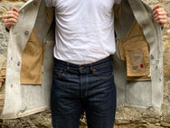 Ten C Ultra Suede Parka Grey Elephant