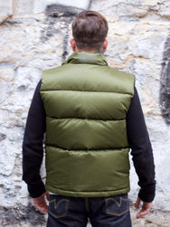 Joe McCoy MJ17166 Nylon Down Vest Olive