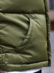 Joe McCoy MJ17166 Nylon Down Vest Olive
