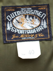 Joe McCoy MJ17166 Nylon Down Vest Olive