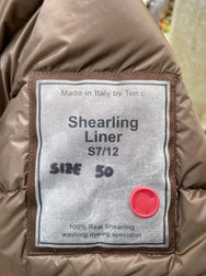 Ten C Shearling liner Brown