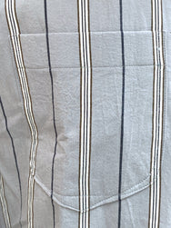 Indigofera Muir Shirt Cotton Stripe, Grey / White / Navy