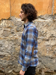 Pendleton Elbow-Patch Trail Shirt Taupe/Brown/Blue Ombre