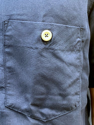 Iron Heart IHSH-249-IND Rayon Bowling Shirt Indigo