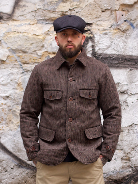 Momotaro 03-127 Beach Cloth Jacket Brown