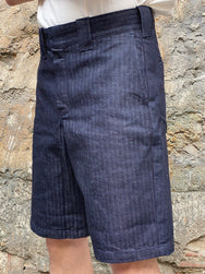 Samurai SWC250C20-HB Shorts Herringbone Indigo
