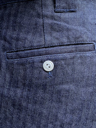 Samurai SWC250C20-HB Shorts Herringbone Indigo