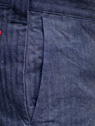 Samurai SWC250C20-HB Shorts Herringbone Indigo