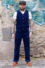 Japan Blue J212522 Indigo Corduroy Brooklyn Pants