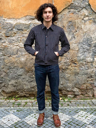 Indigofera Hearst Jacket Trickery Stripe
