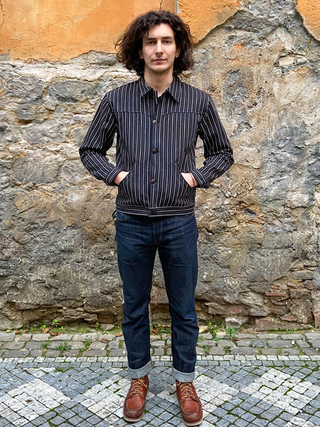 Indigofera Hearst Jacket Trickery Stripe
