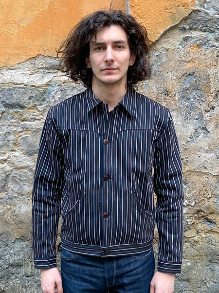 Indigofera Hearst Jacket Trickery Stripe