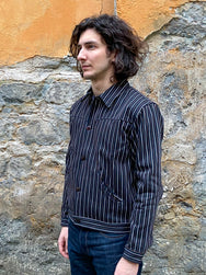 Indigofera Hearst Jacket Trickery Stripe