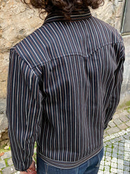 Indigofera Hearst Jacket Trickery Stripe