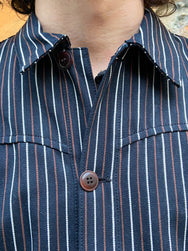 Indigofera Hearst Jacket Trickery Stripe
