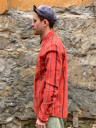 Nudie Jeans Sten Madras Stripe Red