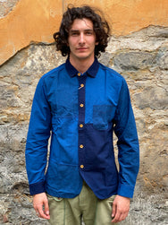 Studio d'Artisan 5638 TSUGIHAGI indigo shirt