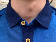 Studio d'Artisan 5638 TSUGIHAGI indigo shirt