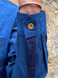 Studio d'Artisan 5638 TSUGIHAGI indigo shirt