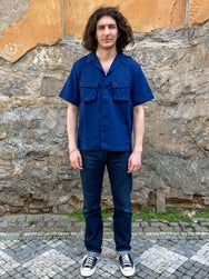 Fleurs de Bagne The Jungle Shirt Indigo