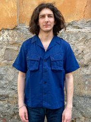 Fleurs de Bagne The Jungle Shirt Indigo