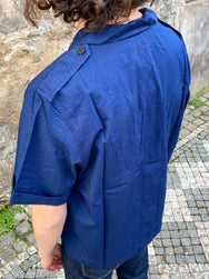 Fleurs de Bagne The Jungle Shirt Indigo