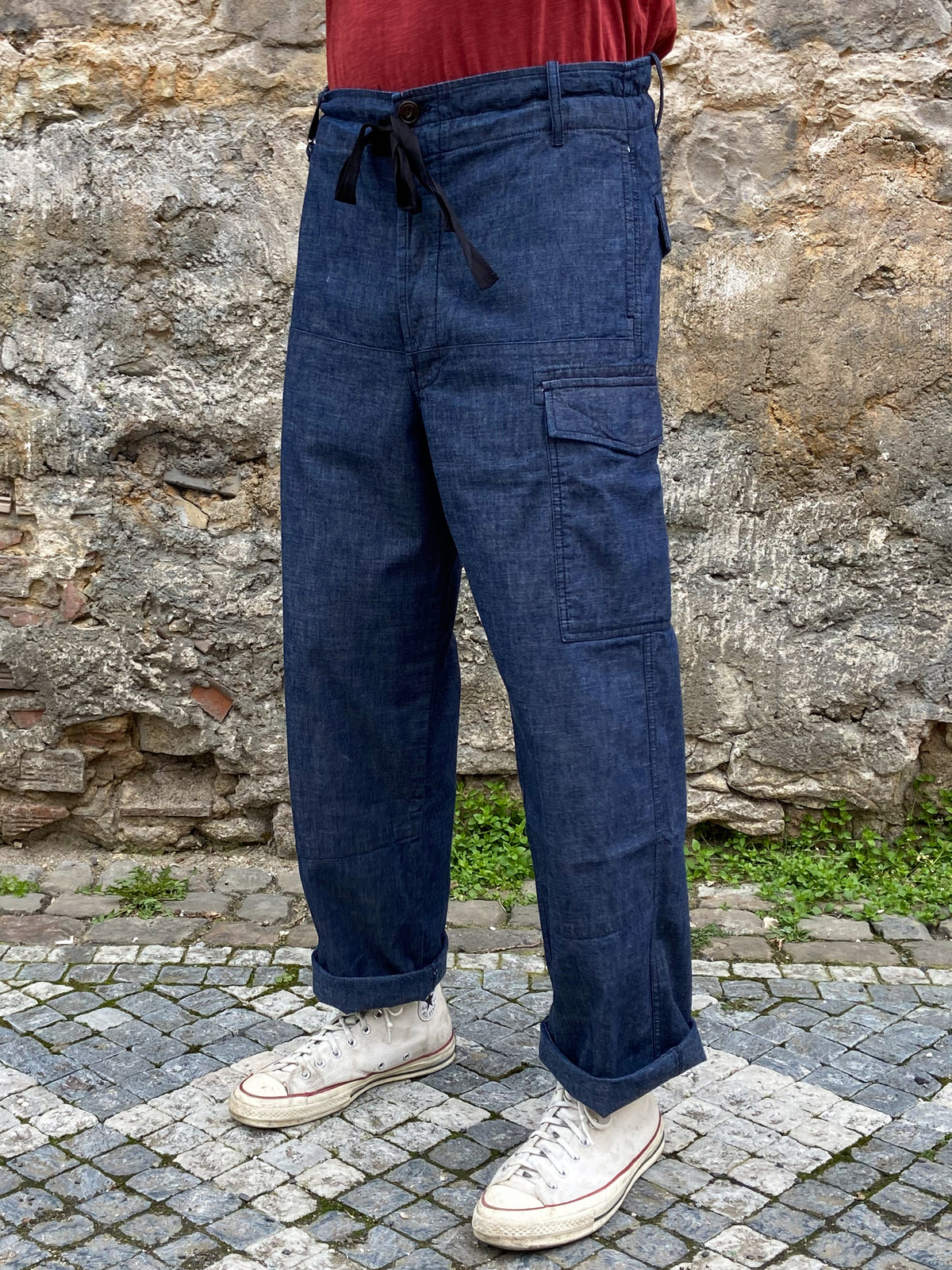 Eat Dust MD Cargo Pants 8oz Military Denim Indigo