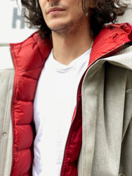 Ten C Ultra Suede Parka Grey Elephant