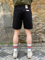 Nudie Jeans Luke Worker Shorts Rigid Twill Black