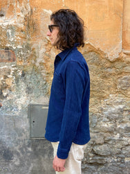 Iron Heart IHSH-96 Waffle Work Shirt - Indigo