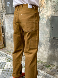 Joe McCoy MP19102 8HU Brown Canvas Double Knee Trousers