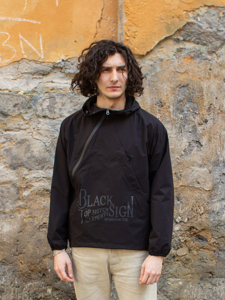 Black Sign High-spec Anorak Parka Midnight Black × Black
