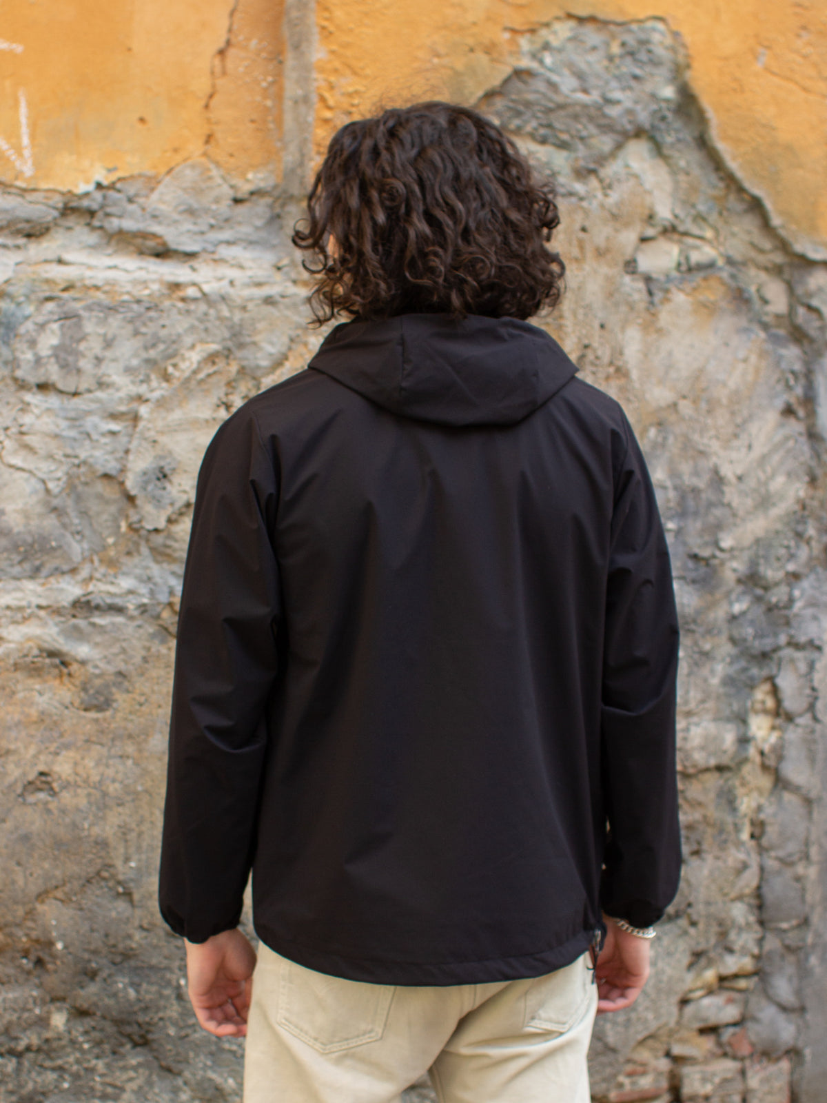Black Sign High-spec Anorak Parka Midnight Black × Black