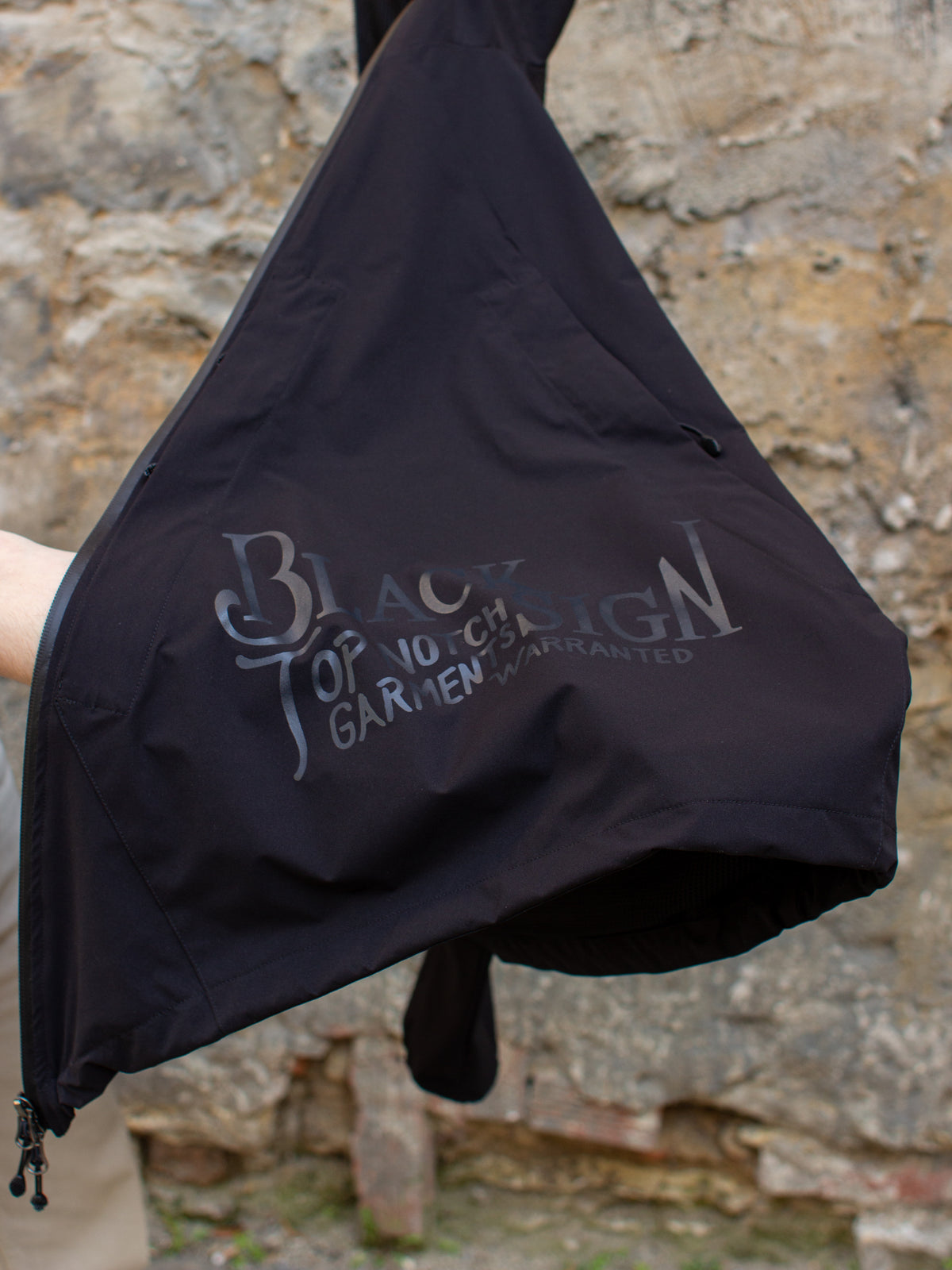 Black Sign High-spec Anorak Parka Midnight Black × Black