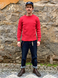 Studio d'Artisan 9936 Heavy thermal long sleeve T-shirt Red