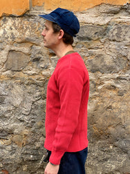 Studio d'Artisan 9936 Heavy thermal long sleeve T-shirt Red