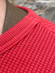 Studio d'Artisan 9936 Heavy thermal long sleeve T-shirt Red