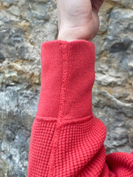 Studio d'Artisan 9936 Heavy thermal long sleeve T-shirt Red