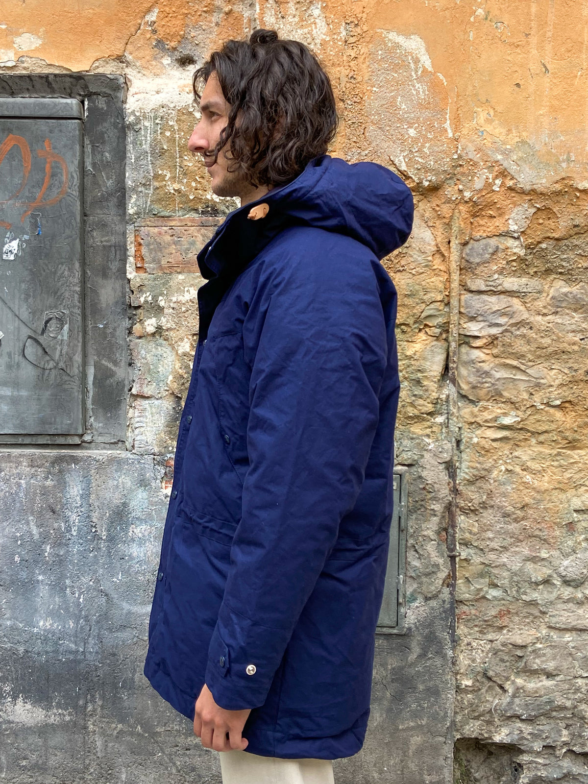 Manifattura Ceccarelli Long Mountain Jacket 7043-DF Navy