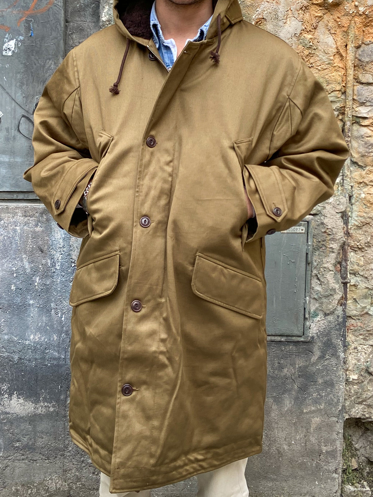 Eat Dust Deck Coat Bedford Cords Drap