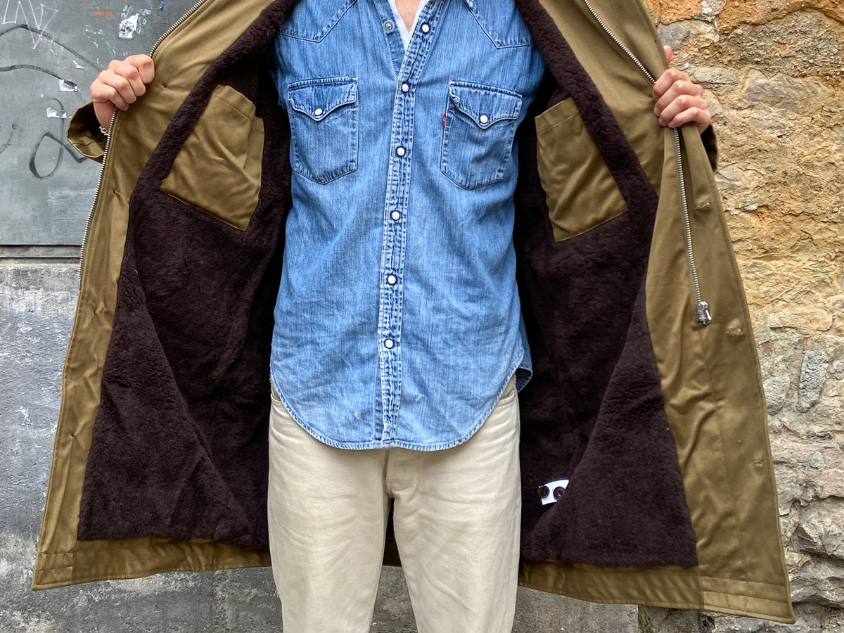 Eat Dust Deck Coat Bedford Cords Drap