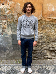 Buco BC19103 Buco Sweatshirt / Engineer Medium Grey