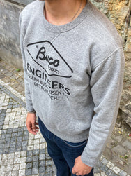Buco BC19103 Buco Sweatshirt / Engineer Medium Grey