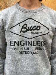 Buco BC19103 Buco Sweatshirt / Engineer Medium Grey