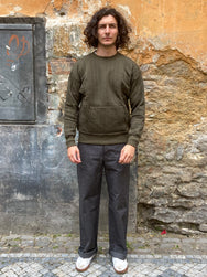 Joe McCoy MC18112 JM Quilted Sweatshirt Olive