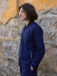 Hansen Sammo Casual Over Shirt Waffle Indigo