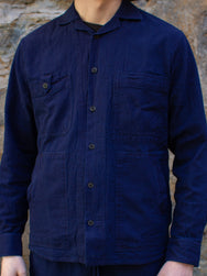 Hansen Sammo Casual Over Shirt Waffle Indigo
