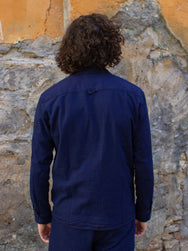 Hansen Sammo Casual Over Shirt Waffle Indigo