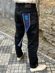 Japan Blue J316 CIRCLE Straight 14oz Black Selvedge Jeans